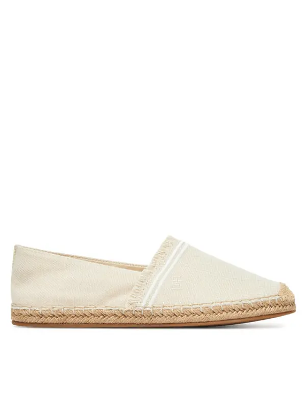 Tommy Hilfiger Tommy Hilfiger Espadrile Fringe Canvas Closed Espadrille FW0FW08881 Bež