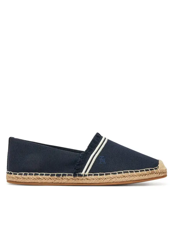 Tommy Hilfiger Tommy Hilfiger Espadrile Fringe Canvas Closed Espadrille FW0FW08881 Tamnoplava