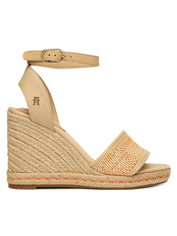 Tommy Hilfiger Tommy Hilfiger Espadrile High Wedge Espad FW0FW09471 Svijetlo bež
