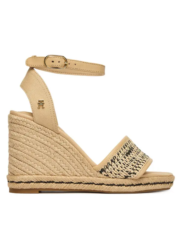 Tommy Hilfiger Tommy Hilfiger Espadrile High Wedge Espad FW0FW09471 Svijetlo bež