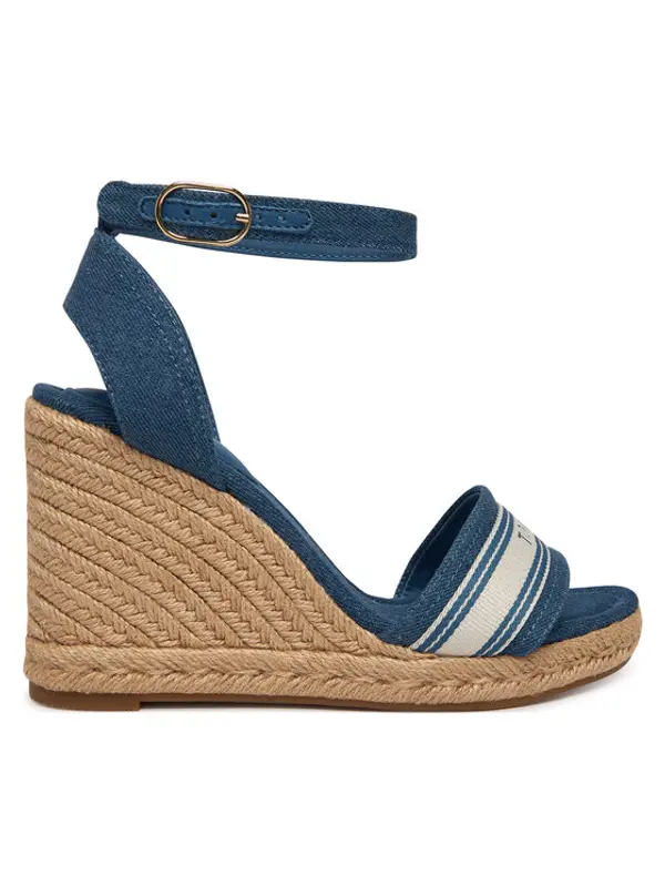 Tommy Hilfiger Tommy Hilfiger Espadrile High Wedge Espad Webbing FW0FW09342 Plava