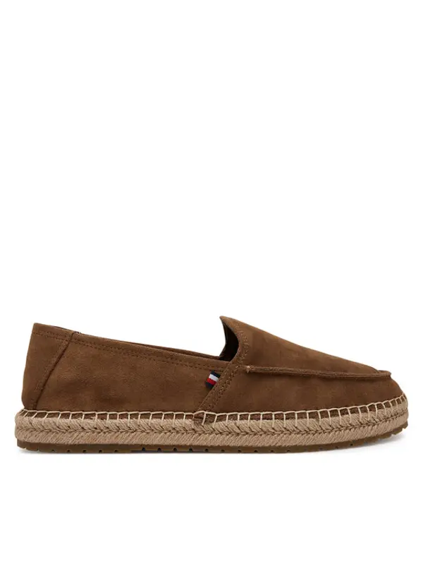 Tommy Hilfiger Tommy Hilfiger Espadrile Hilfiger Flex Espa Suede Loafer FM0FM05392 Smeđa