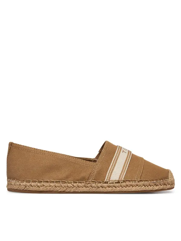 Tommy Hilfiger Tommy Hilfiger Espadrile Hilfiger Webbing Espadrille FW0FW09334 Smeđa