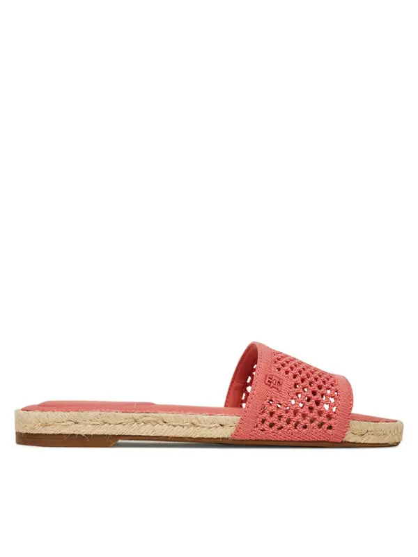 Tommy Hilfiger Tommy Hilfiger Espadrile Knit Mesh Espadrille Flat Sandal FW0FW08744 Koraljna