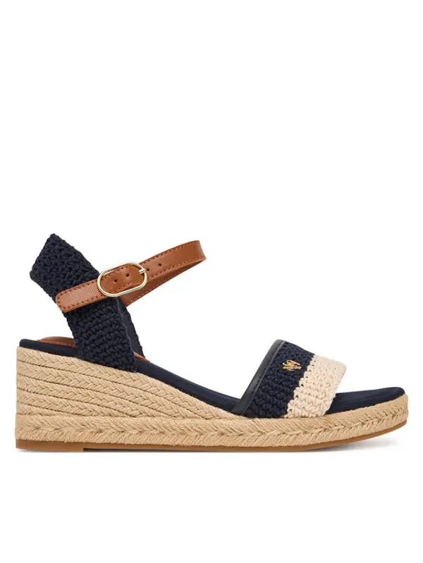 Tommy Hilfiger Tommy Hilfiger Espadrile Mid Espad Wedge Crochet FW0FW09516 Tamnoplava
