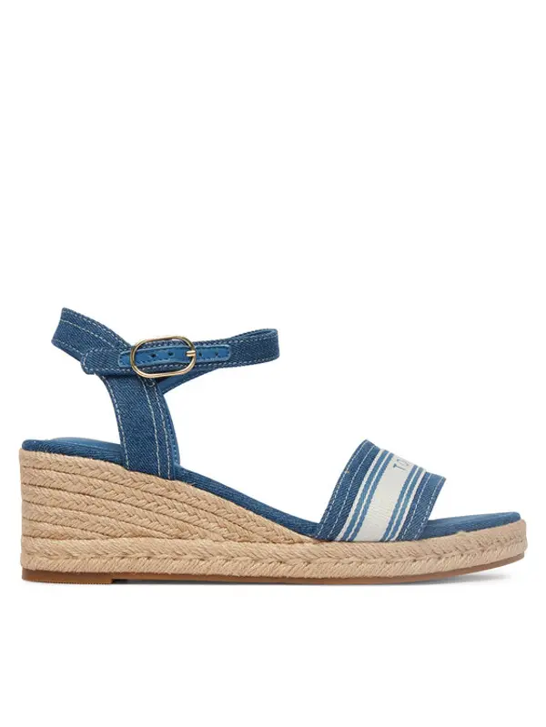 Tommy Hilfiger Tommy Hilfiger Espadrile Mid Wedge Espad Webbing FW0FW09230 Plava