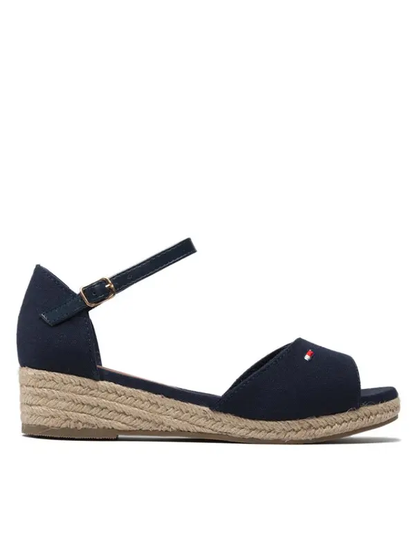 Tommy Hilfiger Tommy Hilfiger Espadrile Rope Wedge Sandal T3A7-32185-0048 M Tamnoplava