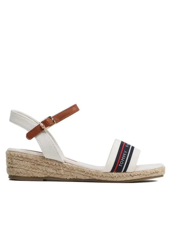 Tommy Hilfiger Tommy Hilfiger Espadrile Rope Wedge T3A7-32777-0048X100 M Bijela