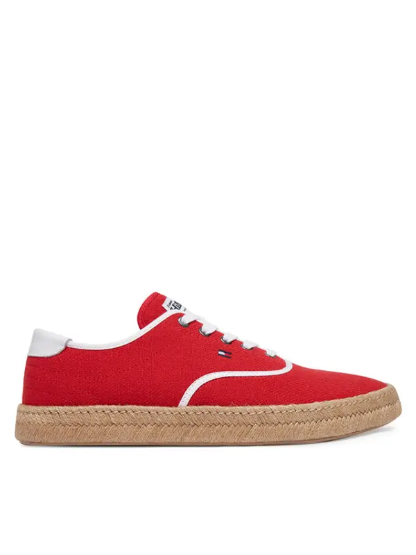 Tommy Hilfiger Tommy Hilfiger Espadrile Th Hi Vulc Core Jutte Canvas FM0FM05872 Crvena