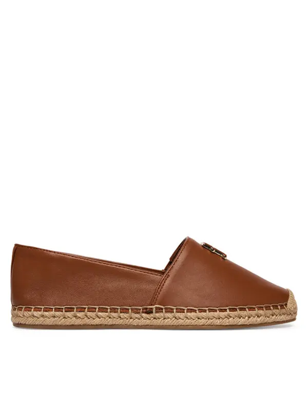 Tommy Hilfiger Tommy Hilfiger Espadrile Th Logo Leather Espadrille FW0FW09246 Smeđa
