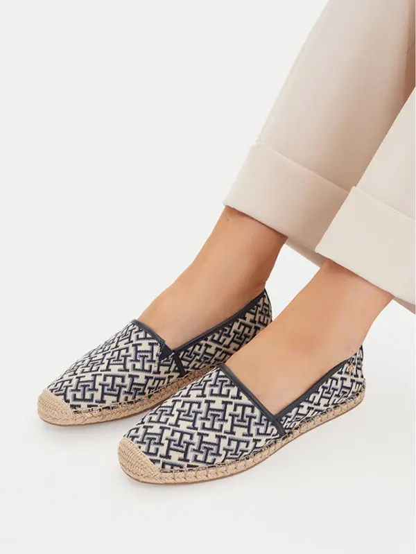 Tommy Hilfiger Tommy Hilfiger Espadrile Th Monogram Jacquard FW0FW09501 Smeđa
