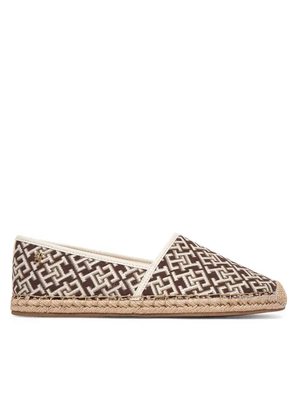 Tommy Hilfiger Tommy Hilfiger Espadrile Th Monogram Jacquard FW0FW09501 Smeđa