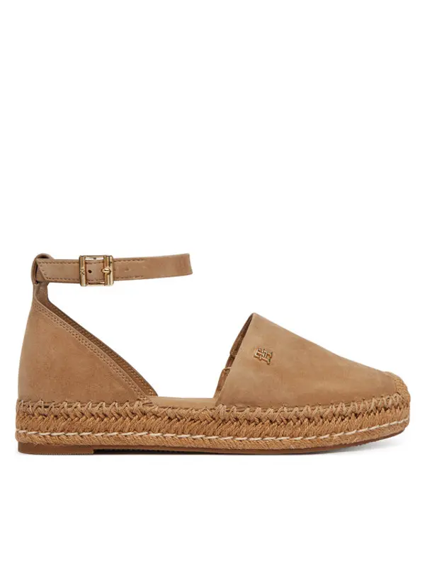 Tommy Hilfiger Tommy Hilfiger Espadrile Th Platform Espad Suede Strap FW0FW09144 Bež