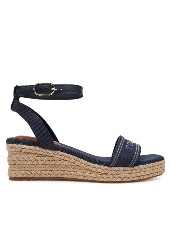 Tommy Hilfiger Tommy Hilfiger Espadrile Tommy Hilfiger Espad Mid Wedge FW0FW08805 Tamnoplava