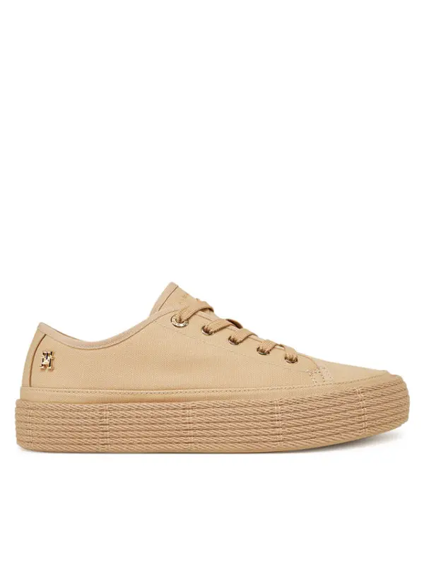 Tommy Hilfiger Tommy Hilfiger Espadrile Vulc Espadrille Sneaker FW0FW08404 Bež