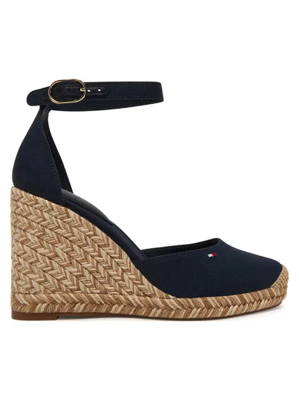 Tommy Hilfiger Tommy Hilfiger Espadrile Wedge FW0FW09225 Tamnoplava