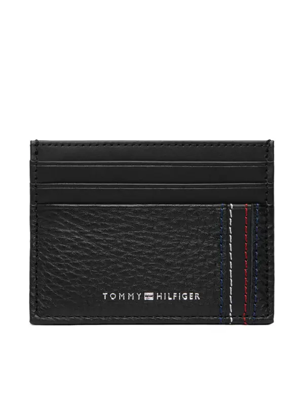 Tommy Hilfiger Tommy Hilfiger Etui za kreditne kartice Th Central Cc Holder AM0AM14228 Crna