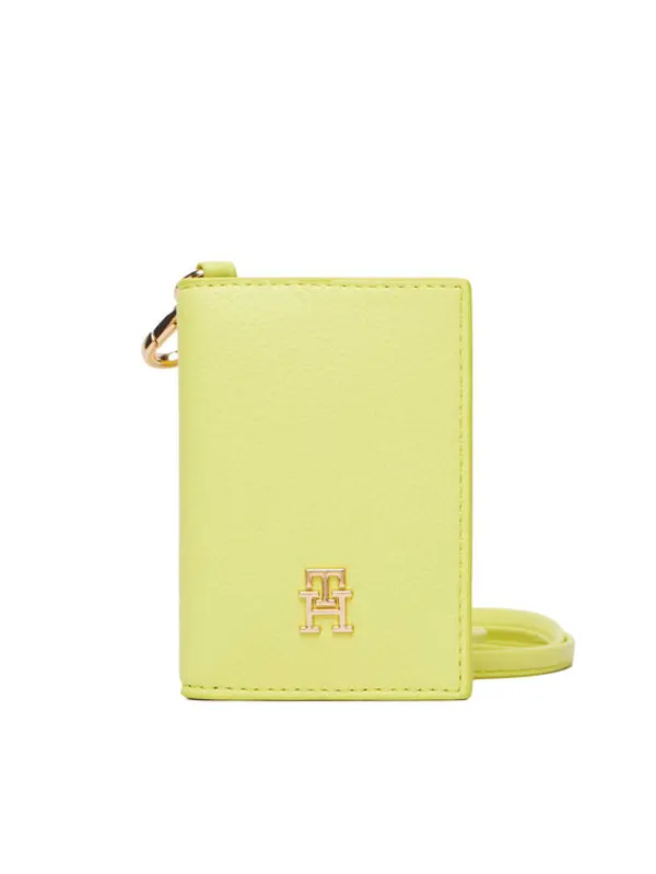 Tommy Hilfiger Tommy Hilfiger Etui za kreditne kartice Th Icon Cc Holder W/Strap AW0AW18480 Zelena