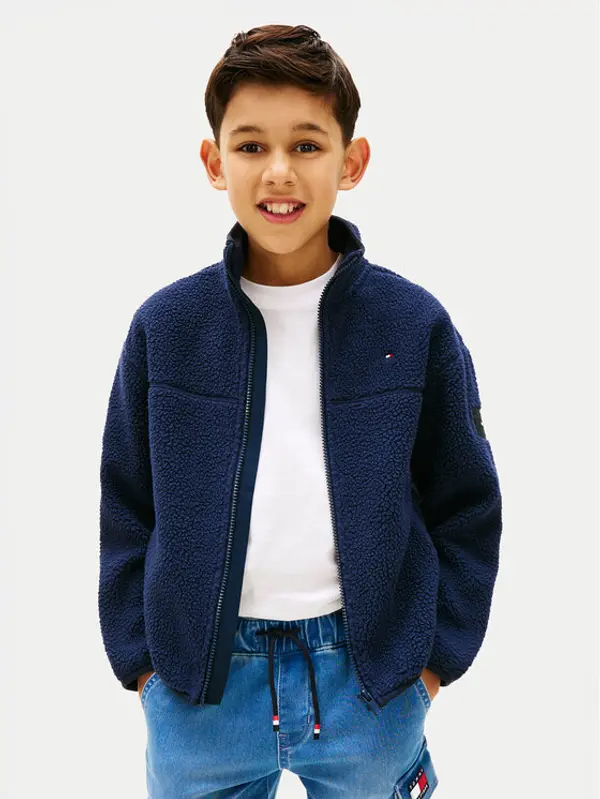 Tommy Hilfiger Tommy Hilfiger Flis KS0KS00739 Tamnoplava Regular Fit