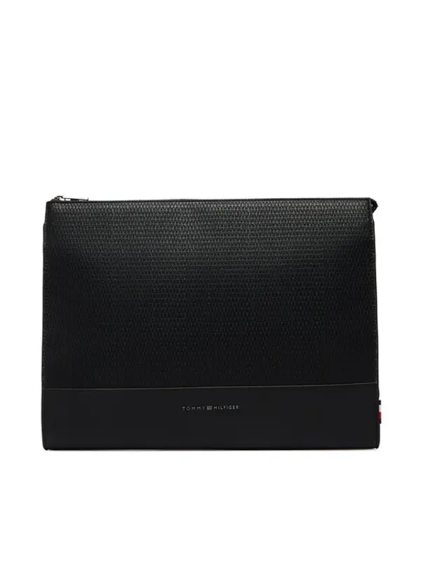 Tommy Hilfiger Tommy Hilfiger Futrola za laptop Metal Logo Woven Laptop Sleeve AM0AM14303 Crna