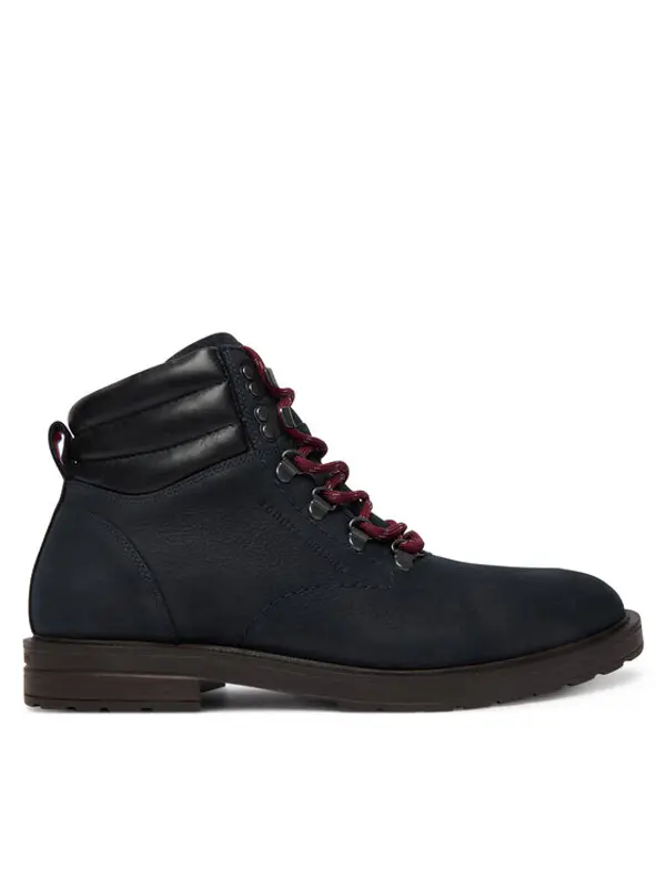 Tommy Hilfiger Tommy Hilfiger Gležnjače Cleated Hilfiger Wrm Hook Boot FM0FM05699 Tamnoplava