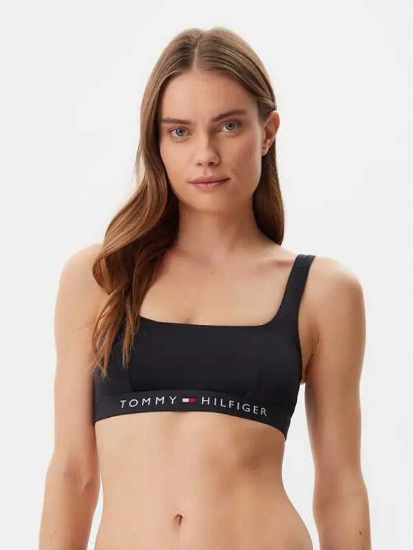 Tommy Hilfiger Tommy Hilfiger Gornji dio kupaćeg kostima UW0UW04108 Crna
