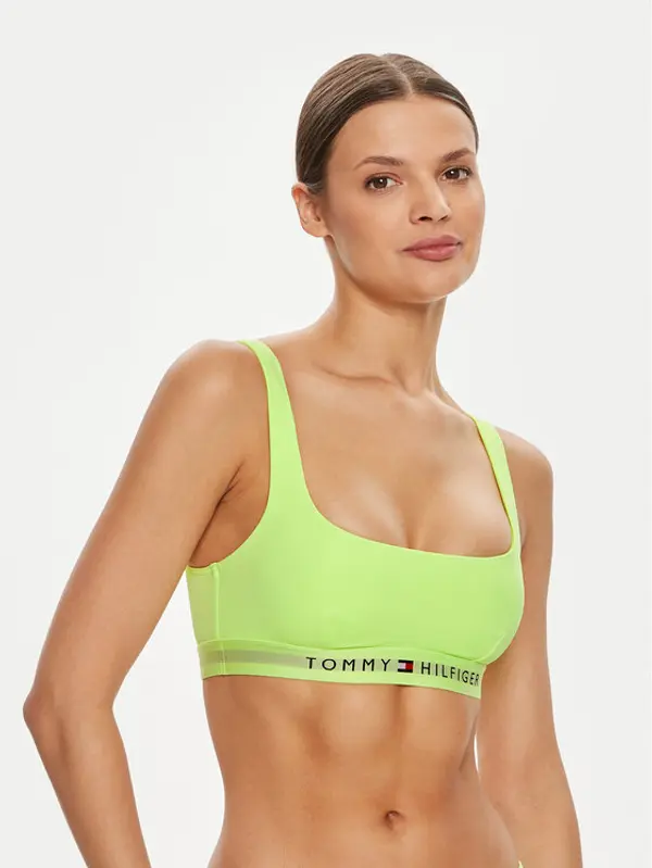 Tommy Hilfiger Tommy Hilfiger Gornji dio kupaćeg kostima UW0UW04108 Zelena