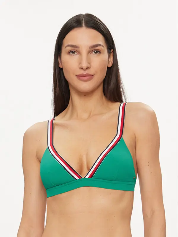 Tommy Hilfiger Tommy Hilfiger Gornji dio kupaćeg kostima UW0UW05290 Zelena
