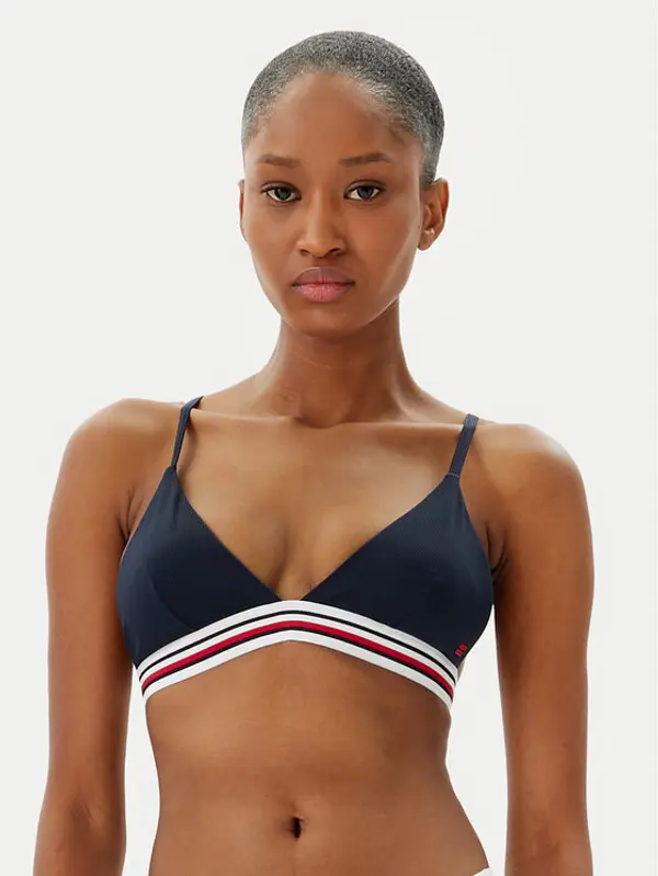 Tommy Hilfiger Tommy Hilfiger Gornji dio kupaćeg kostima UW0UW05805 Tamnoplava