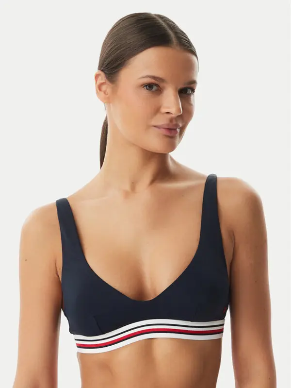 Tommy Hilfiger Tommy Hilfiger Gornji dio kupaćeg kostima UW0UW06351 Tamnoplava
