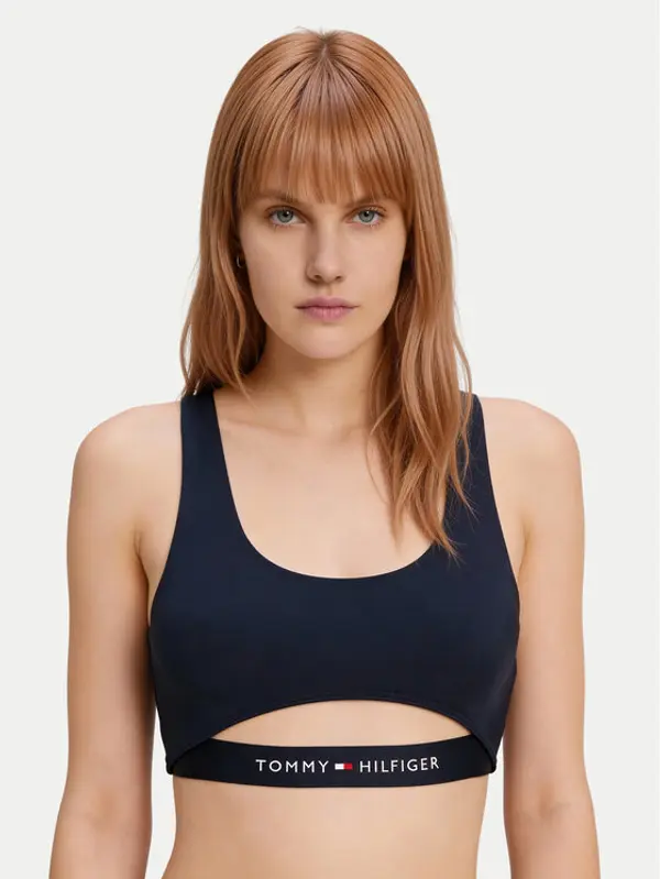 Tommy Hilfiger Tommy Hilfiger Gornji dio kupaćeg kostima UW0UW06359 Tamnoplava