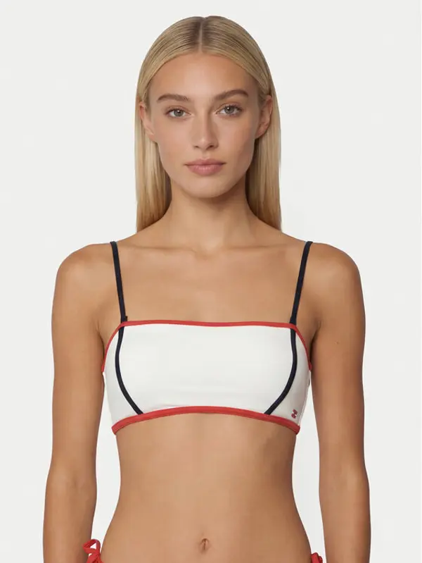 Tommy Hilfiger Tommy Hilfiger Gornji dio kupaćeg kostima UW0UW06373 Écru