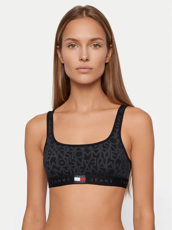 Tommy Hilfiger Tommy Hilfiger Gornji dio kupaćeg kostima UW0UW06585 Crna