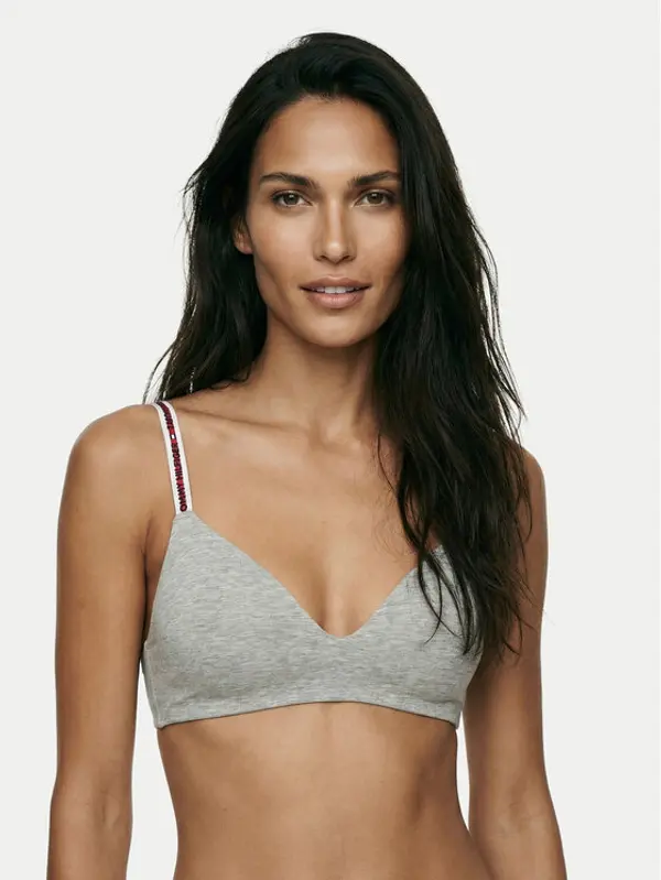 Tommy Hilfiger Tommy Hilfiger Grudnjak bez žice Lighty Lined UW0UW02413 Siva