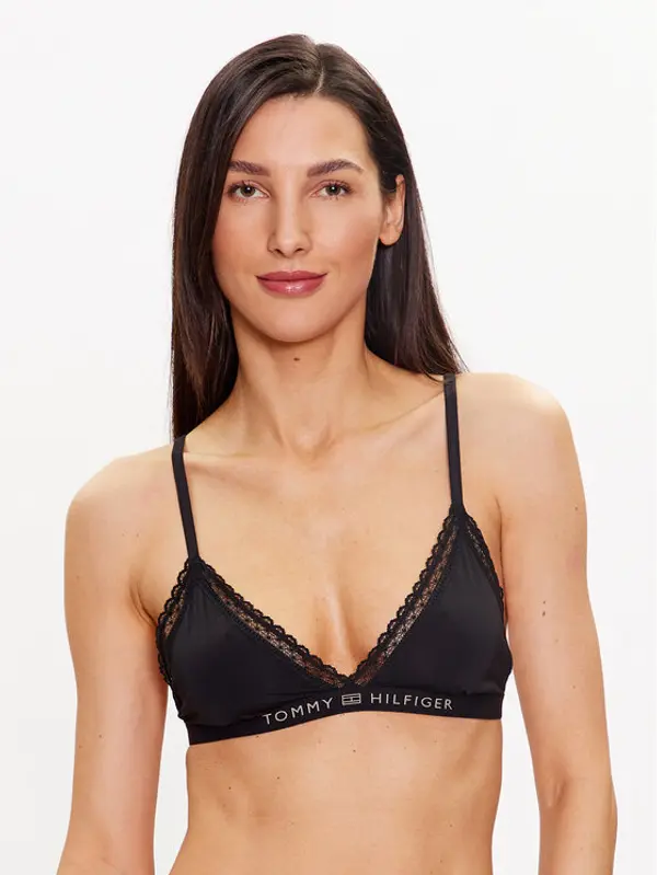 Tommy Hilfiger Tommy Hilfiger Grudnjak brallete UW0UW04242 Crna