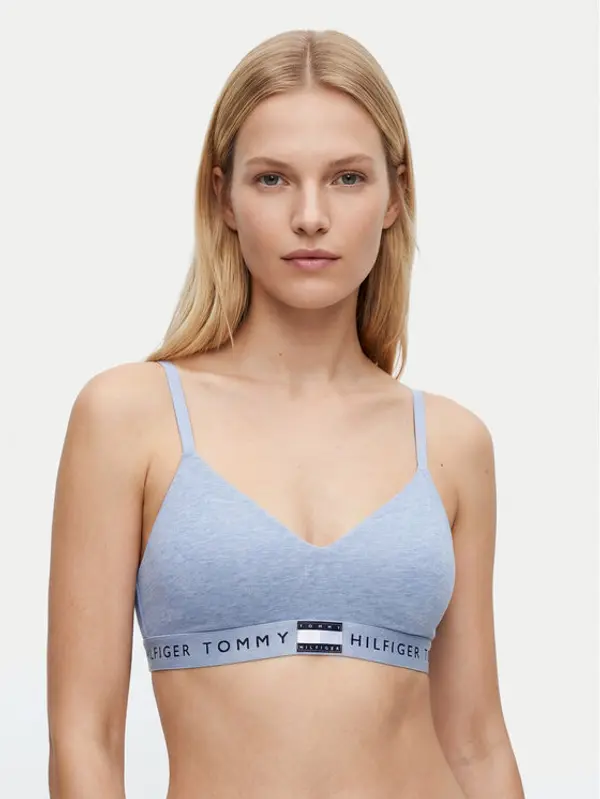 Tommy Hilfiger Tommy Hilfiger Grudnjak brallete UW0UW05715 Svijetlo plava