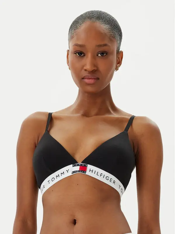 Tommy Hilfiger Tommy Hilfiger Grudnjak brallete UW0UW06040 Crna
