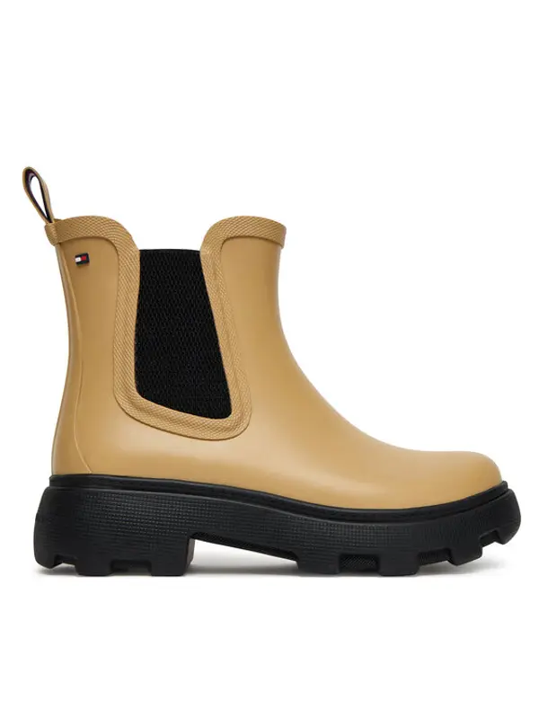 Tommy Hilfiger Tommy Hilfiger Gumene čizme Rubber Flag Cleated FW0FW08637 Smeđa