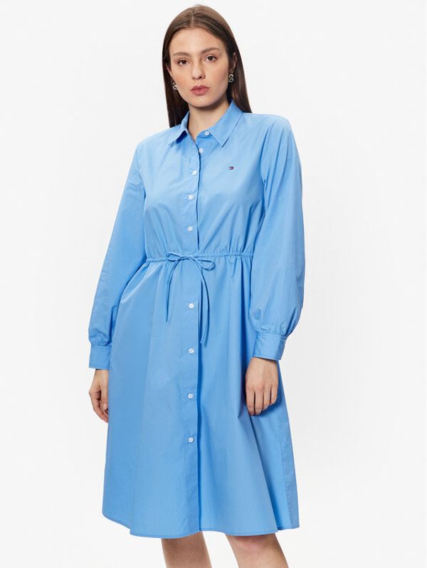 Tommy Hilfiger Tommy Hilfiger Haljina košulja 1985 WW0WW39196 Svijetloplava Regular Fit