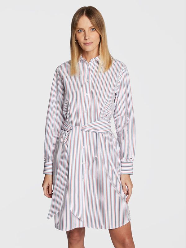 Tommy Hilfiger Tommy Hilfiger Haljina košulja WW0WW37116 Bijela Regular Fit