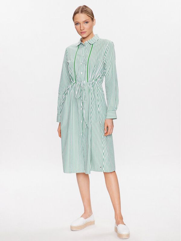 Tommy Hilfiger Tommy Hilfiger Haljina košulja WW0WW37955 Zelena Regular Fit