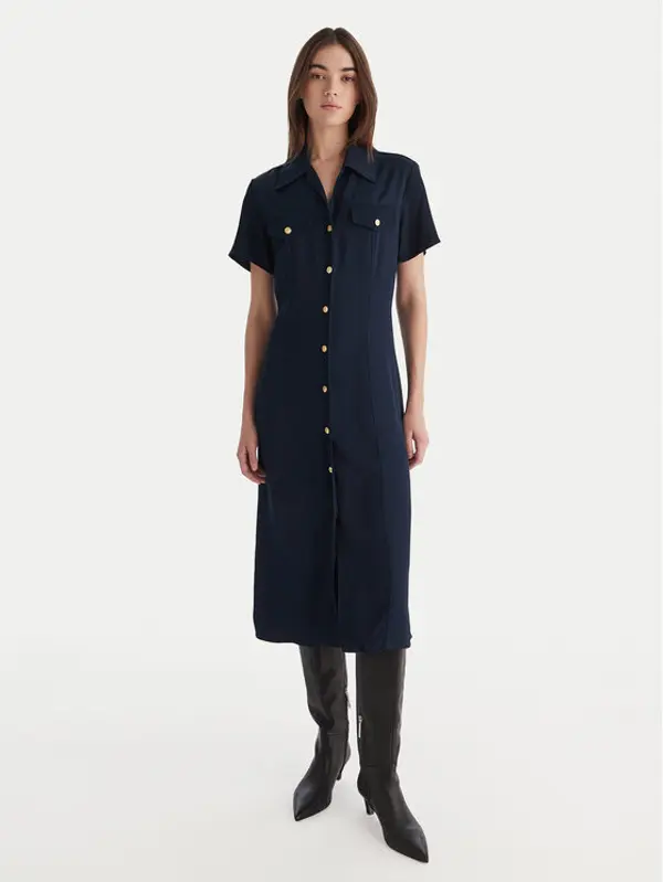 Tommy Hilfiger Tommy Hilfiger Haljina košulja WW0WW45802 Tamnoplava Regular Fit