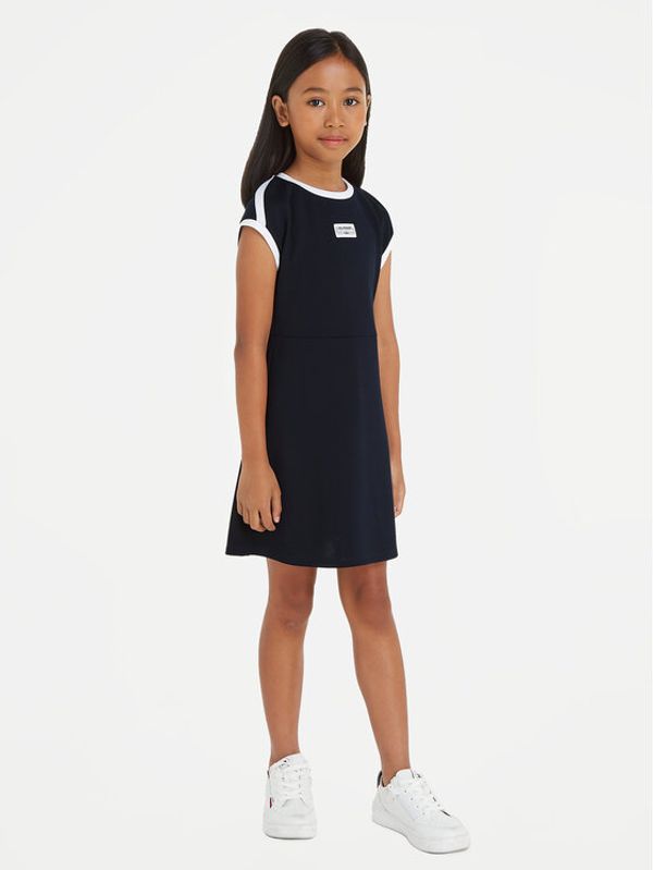 Tommy Hilfiger Tommy Hilfiger Haljina za svaki dan 1985 KG0KG07933 Tamnoplava Regular Fit