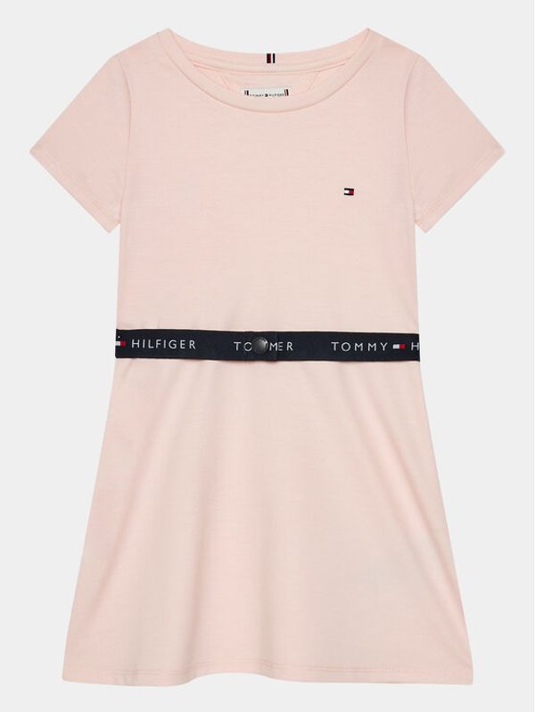 Tommy Hilfiger Tommy Hilfiger Haljina za svaki dan Essential Skater KG0KG07776 D Ružičasta Regular Fit
