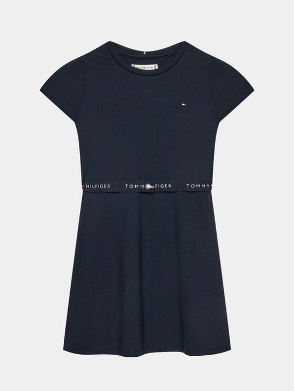 Tommy Hilfiger Tommy Hilfiger Haljina za svaki dan Essential Skater KG0KG07776 D Tamnoplava Regular Fit