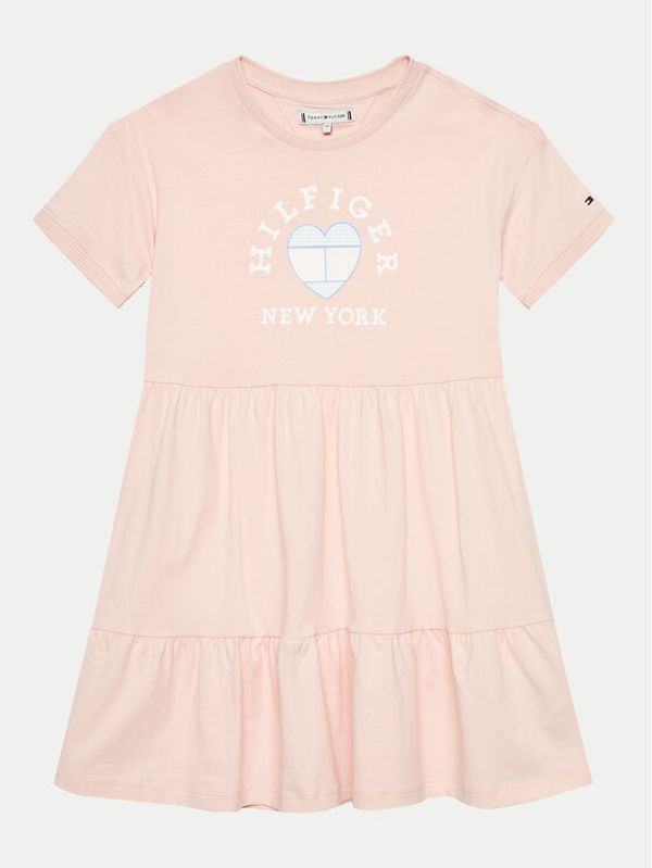 Tommy Hilfiger Tommy Hilfiger Haljina za svaki dan Heart KG0KG07926 D Ružičasta Regular Fit