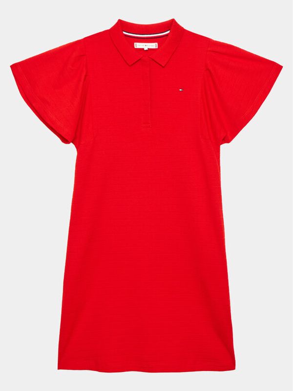 Tommy Hilfiger Tommy Hilfiger Haljina za svaki dan KG0KG07195 D Crvena Regular Fit