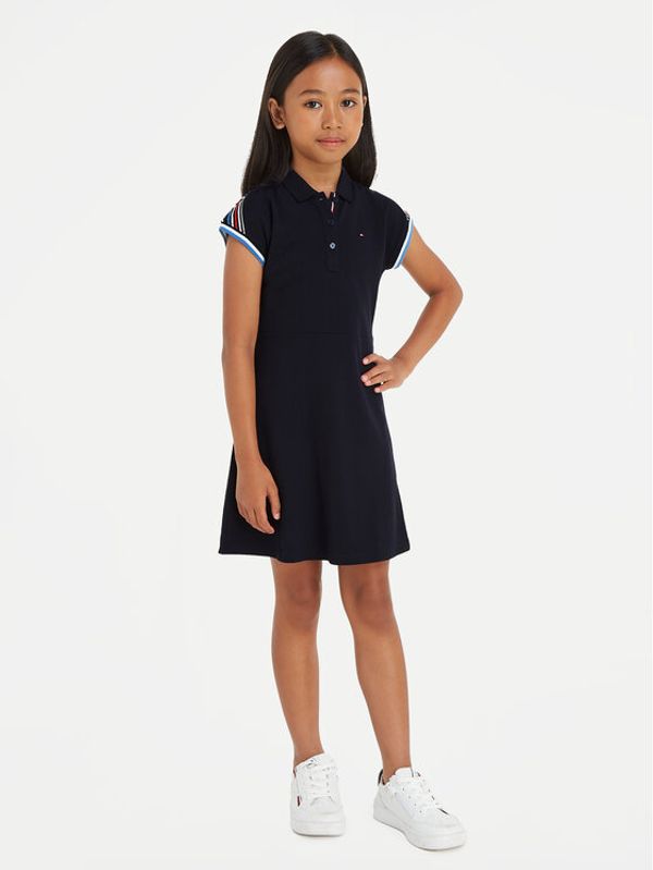 Tommy Hilfiger Tommy Hilfiger Haljina za svaki dan KG0KG07943 Tamnoplava Regular Fit