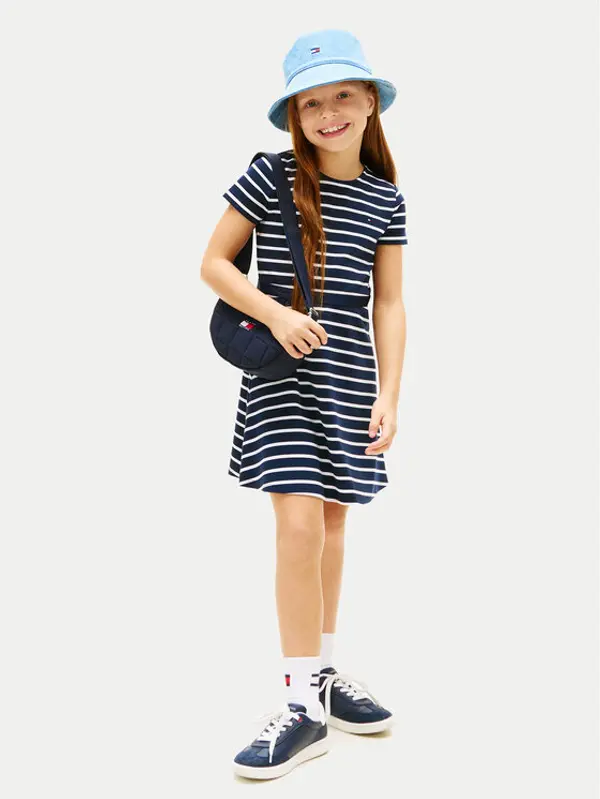Tommy Hilfiger Tommy Hilfiger Haljina za svaki dan KG0KG09149 Tamnoplava Regular Fit