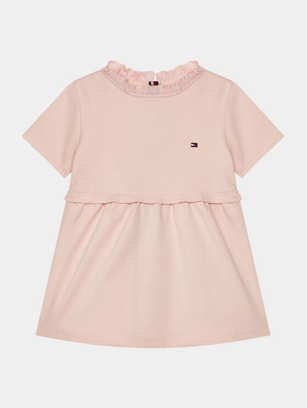 Tommy Hilfiger Tommy Hilfiger Haljina za svaki dan KN0KN01757 Ružičasta Regular Fit